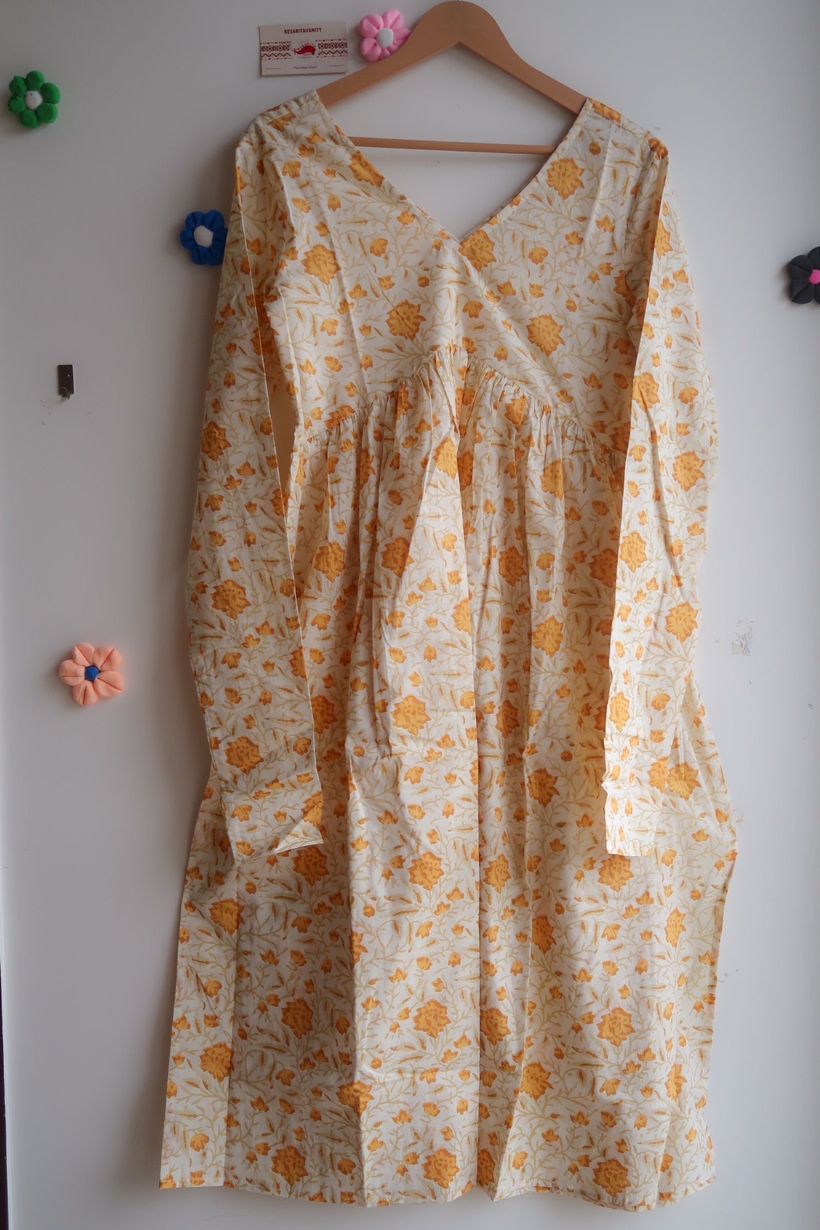 Sleek Haldi Ready Churidaar Sleeves Long Kurta