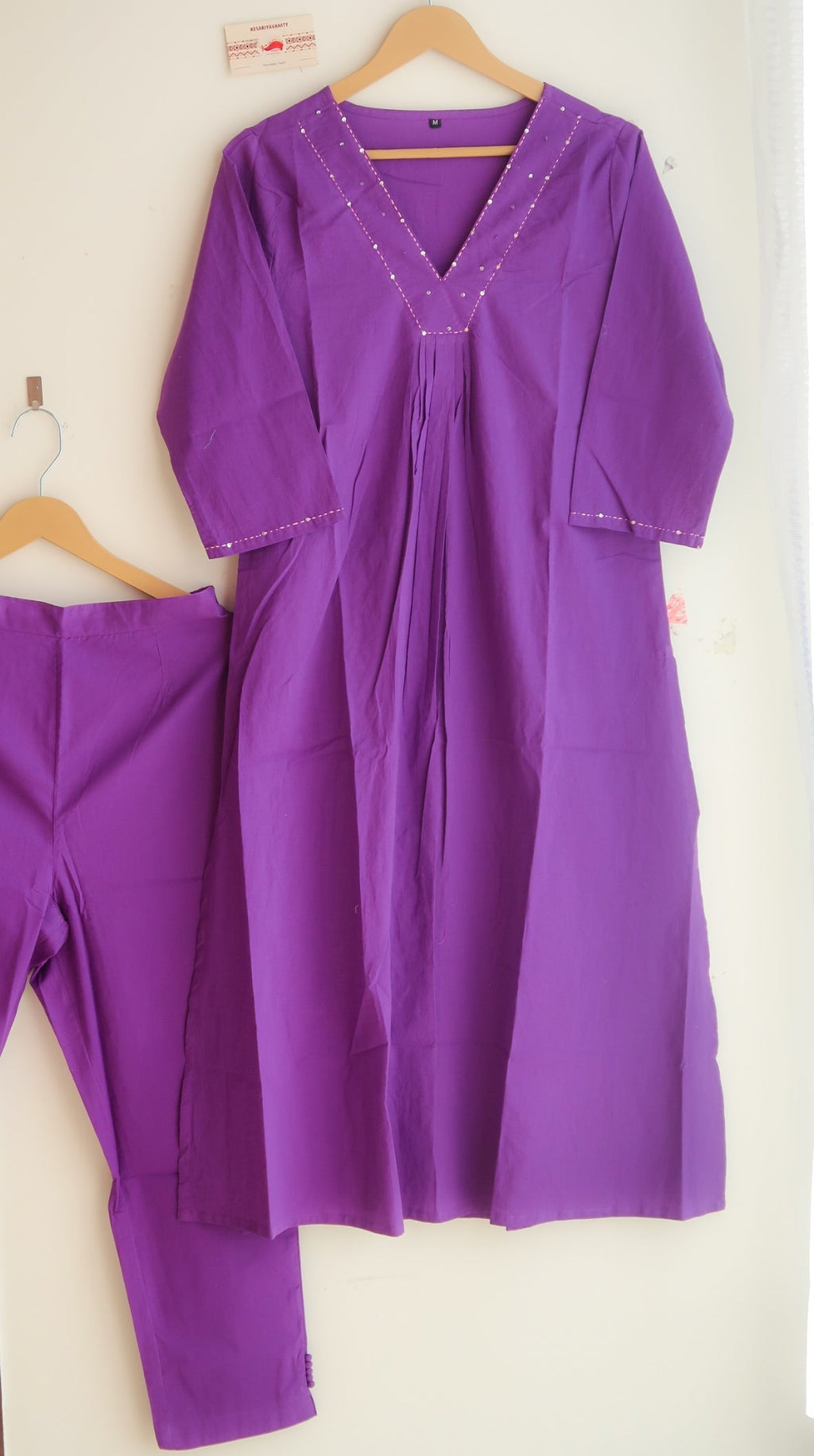 Perfect Purple Office/ Regular Wear Suit Set - Blend of Fun