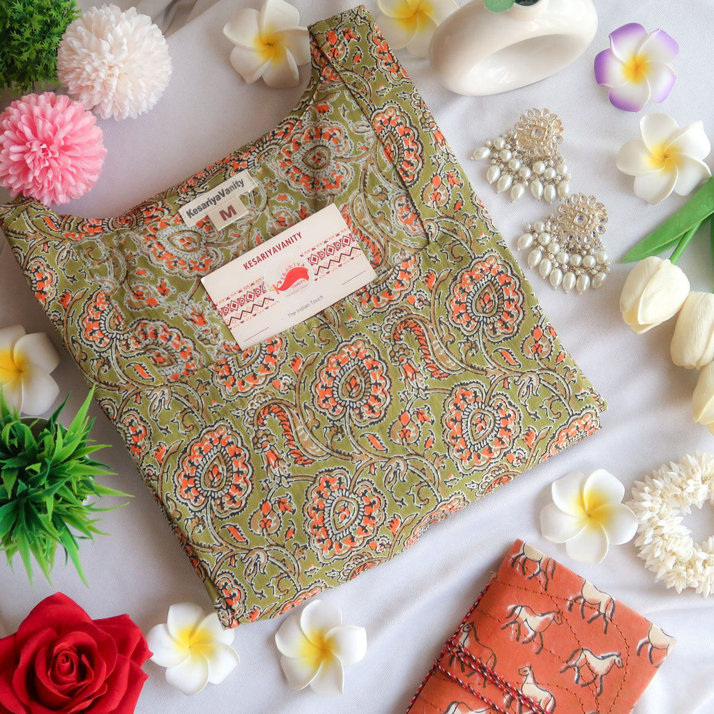 Pista Green Churidar Long Kurta - Vasant
