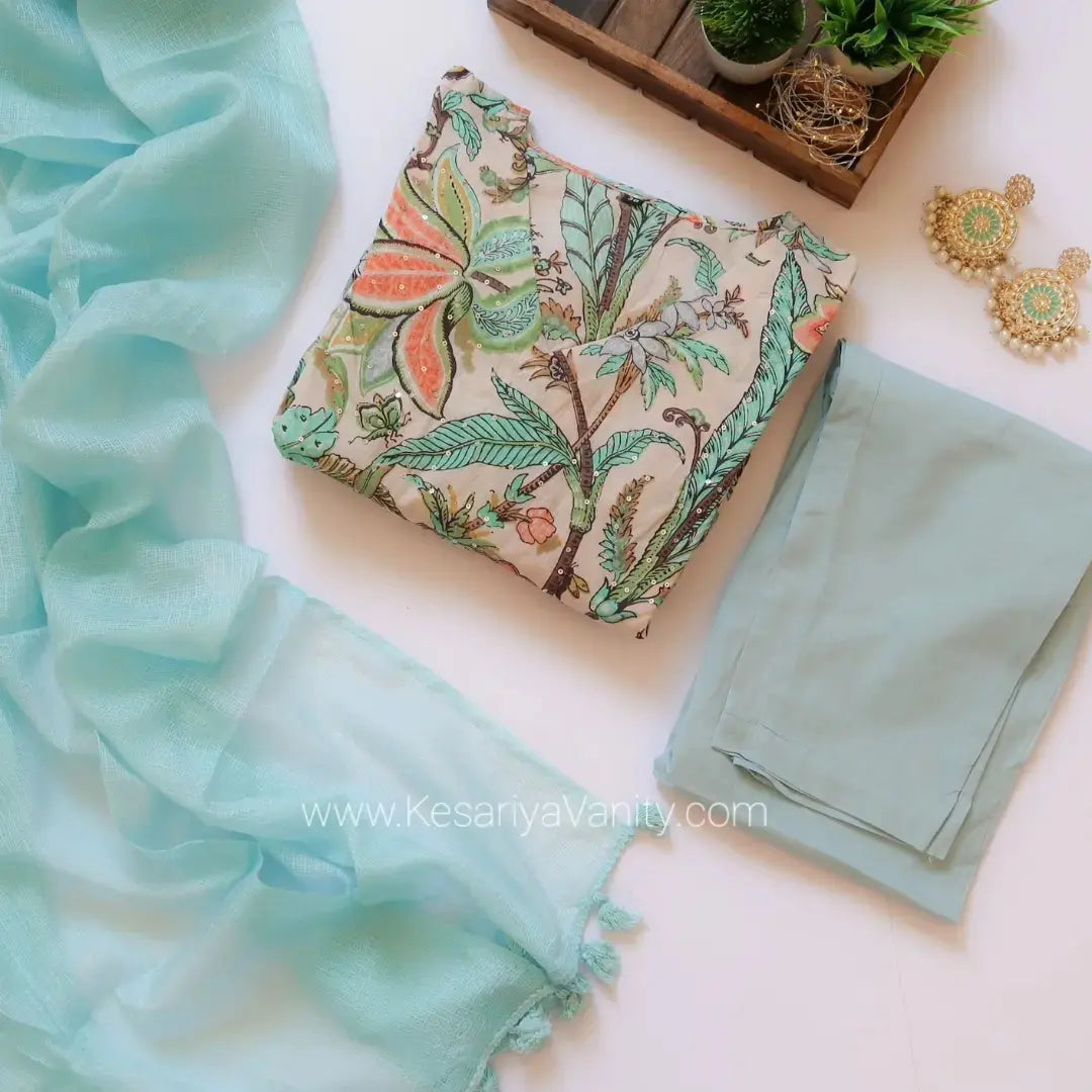Inaayat Aasmani Floral Suit Set