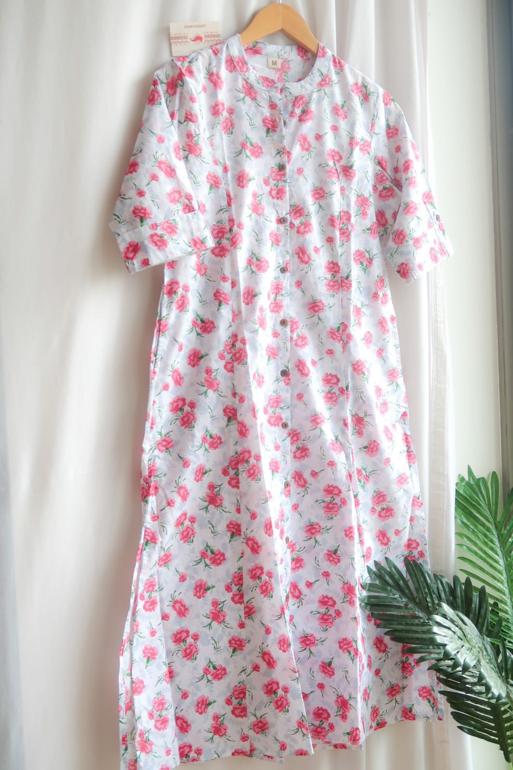 Daily Essential: Rose Petal Serenity Long Kurta