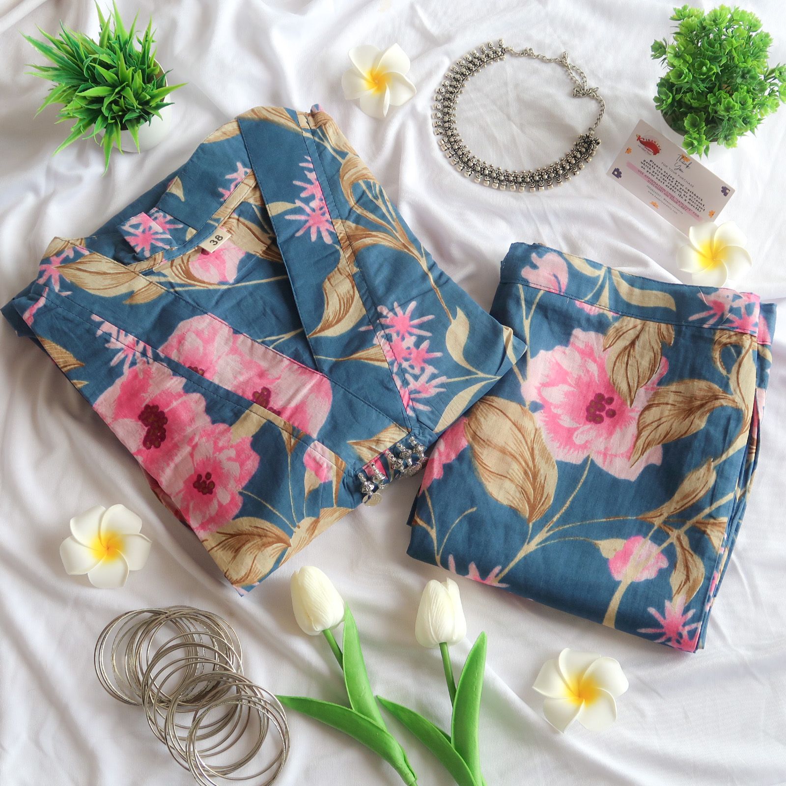 Midnight  Floral Reverie Suit Set