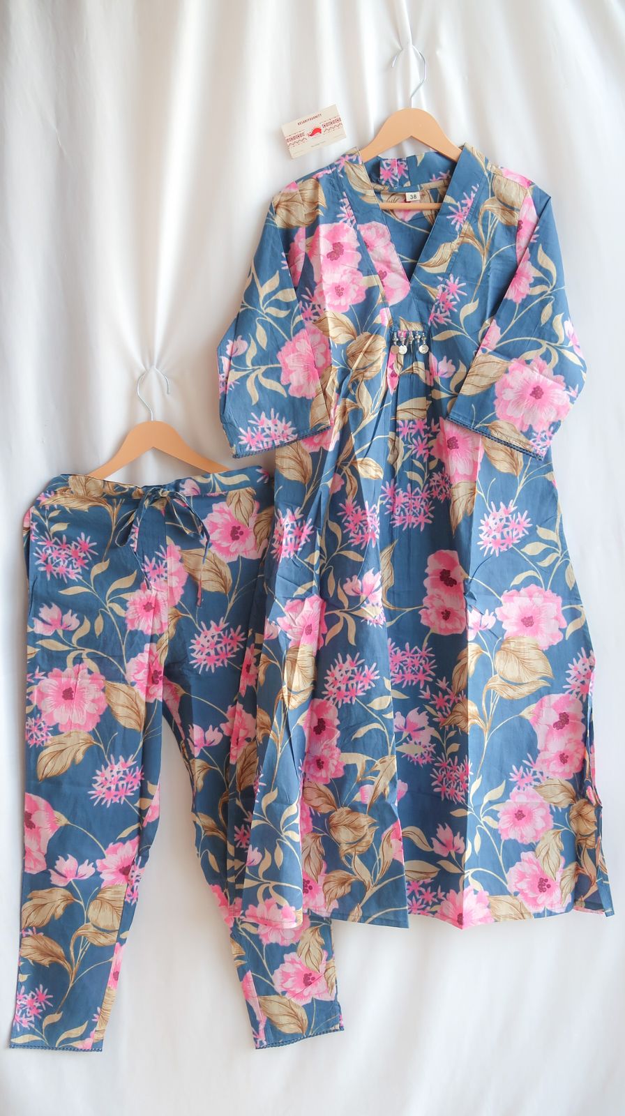 Midnight  Floral Reverie Suit Set