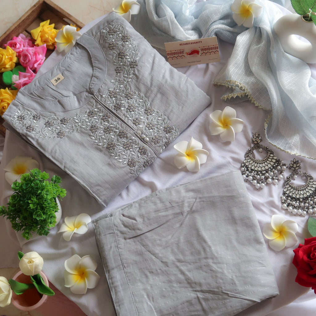 Shades of Graceful Grey Suit Set