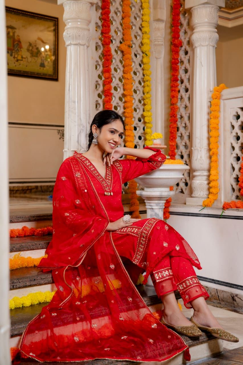 Valentino Red Suit Set