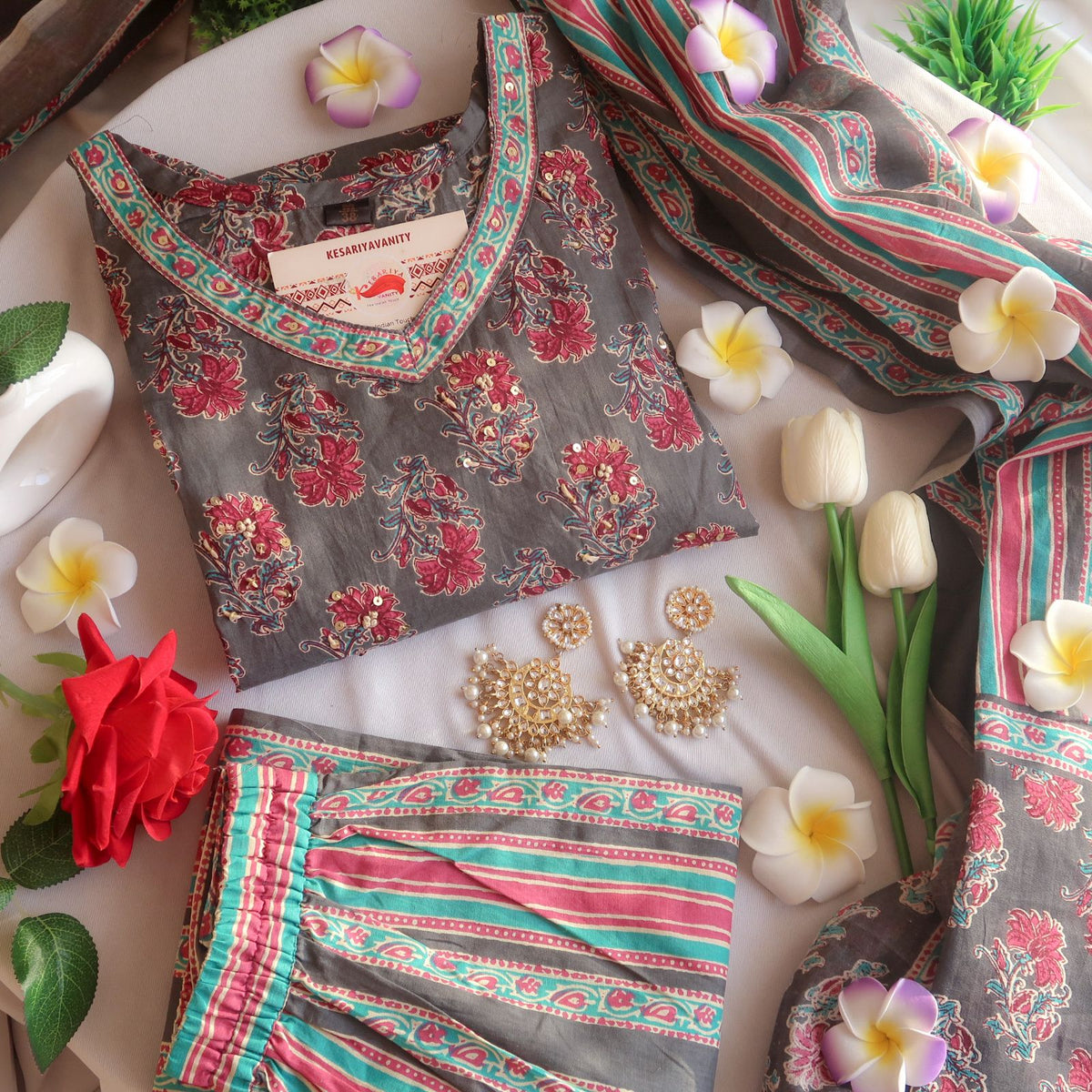 Grey Garden Harmony Ensemble Suit Set