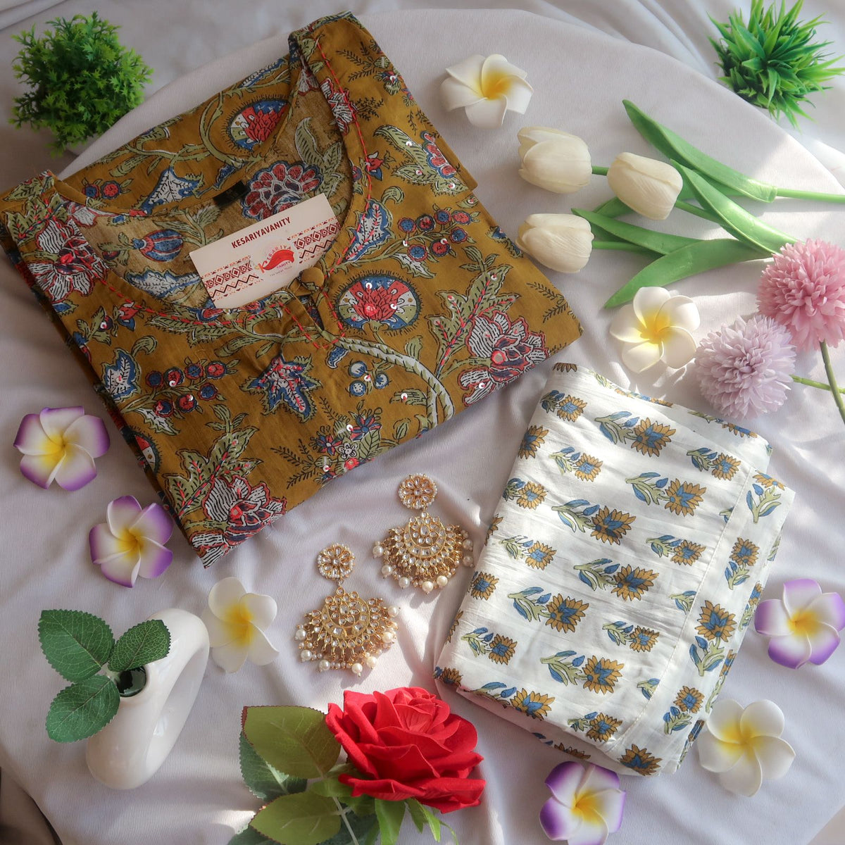 Sunlit Petal Harmony Suit Set