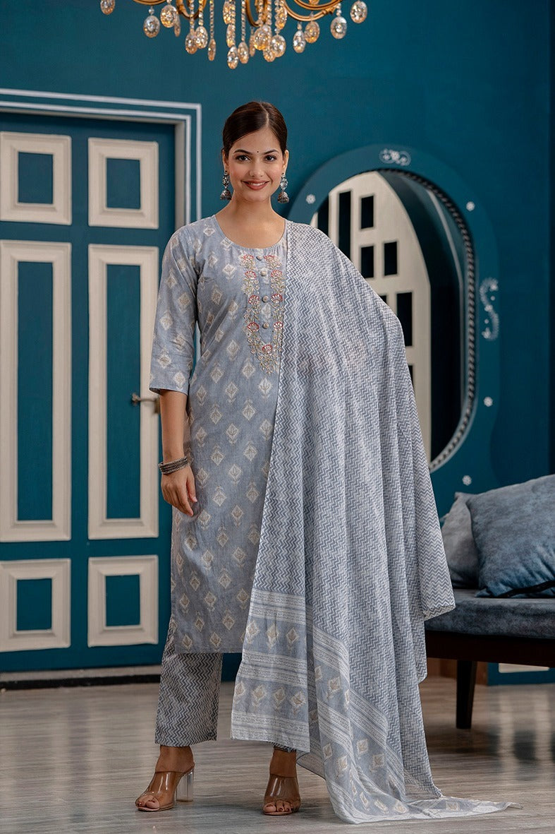 Celestial Serenity 3-piece Suit Set